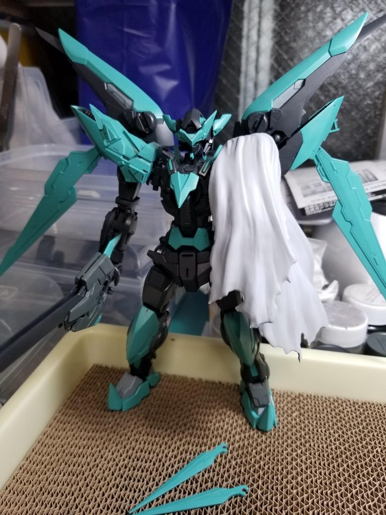 色の配色を考え中ながら塗装中の段階