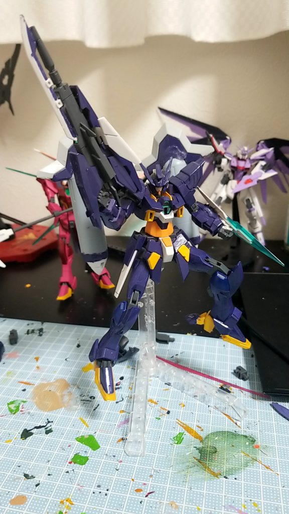 全体的にコバルトブルーで塗装