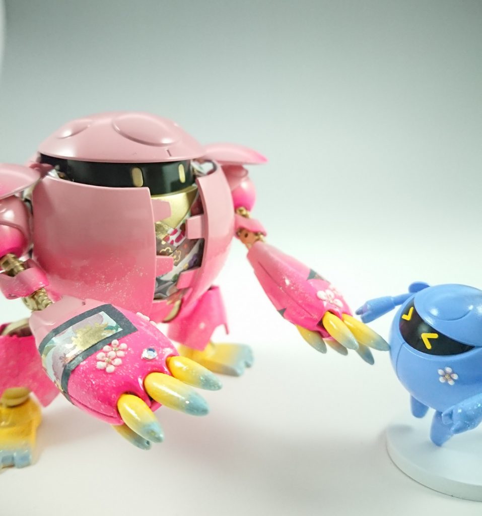 爪先、足先はグラデ。
女性のネイルをイメージ。