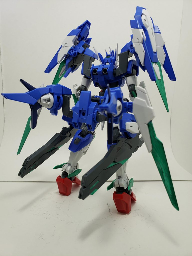 バックショット
ダブルオースカイのラッシュポジションのイメージ
スカイと同じく、背中から腰にかけての可動域を保っています。