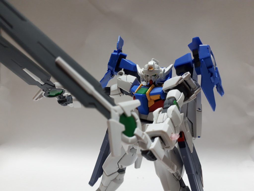 ダブルオーライザーが可能なら、もちろんダイバーエースも取り付け可能。一応補強はしましたが、こちらは元々原型機だからなのか、ポリキャップ強度はバッチリでしたね。