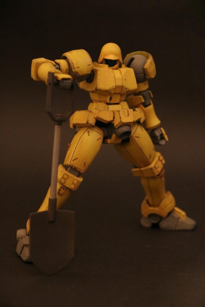 ヒートシャベル。柄は伸縮式である。「働くリーオー」第一弾の配布武装データである。