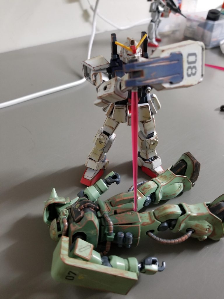 このザクIIが、自分が初めて作ったガンプラです。