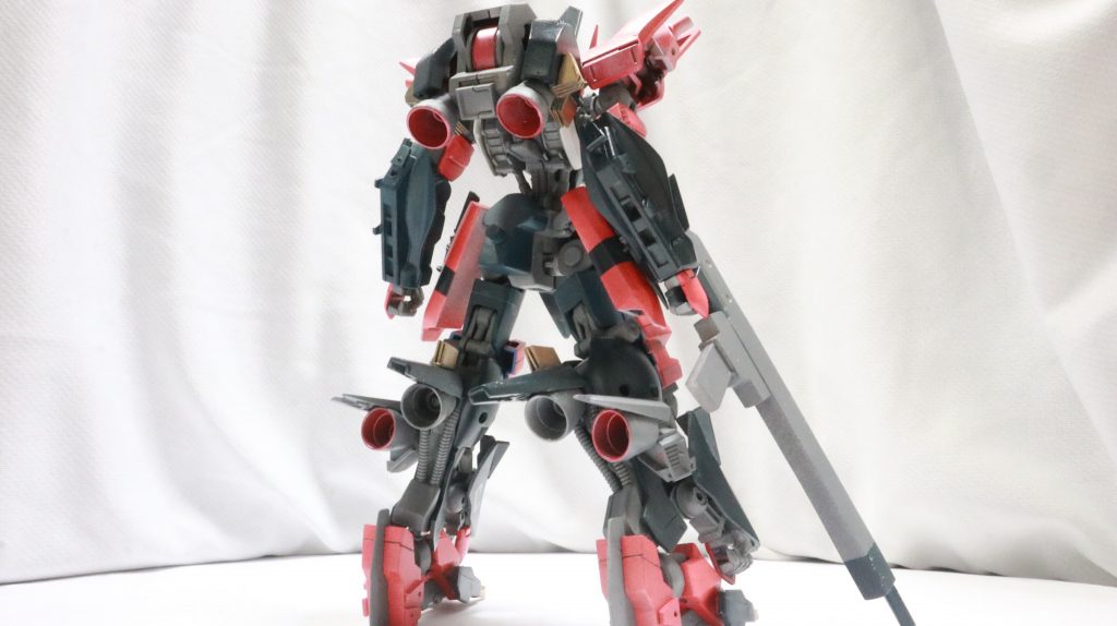 バックショット。推力は強化されている設定