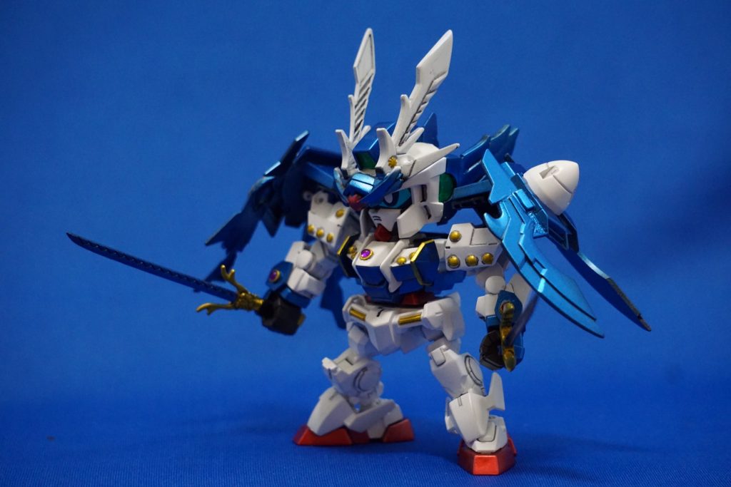 改造は顔とGNバインダー 身体各部にベリットを追加しています