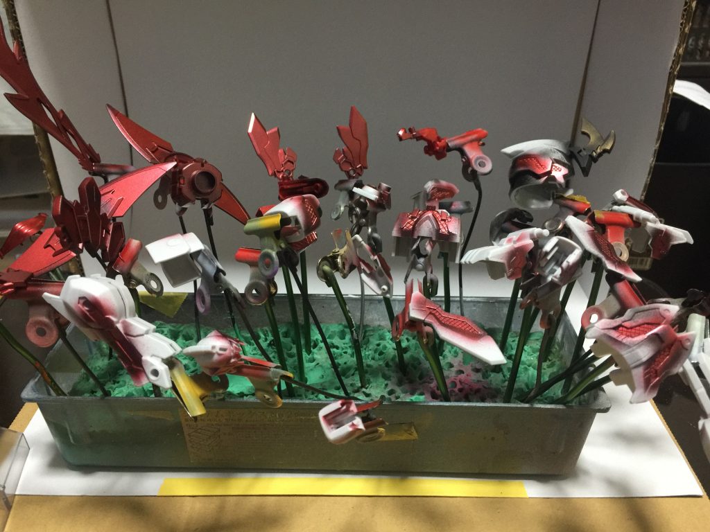 レッドメタル塗布 標準添付のシールでマスキング予定。