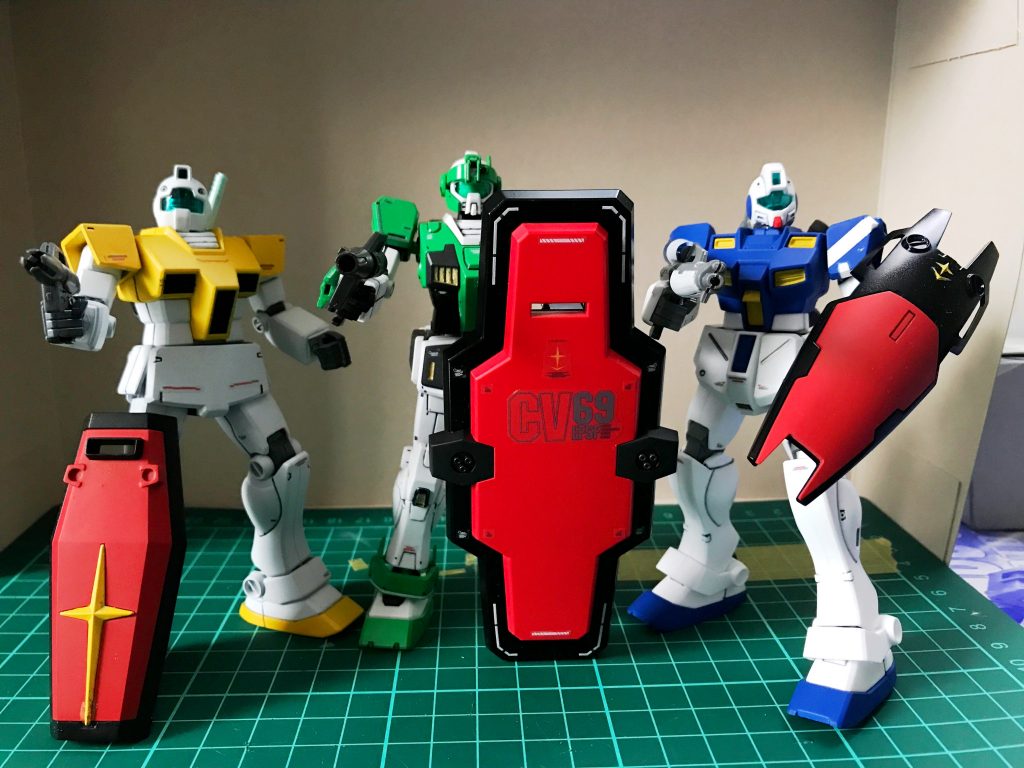 ジムレンジャー三体並べて