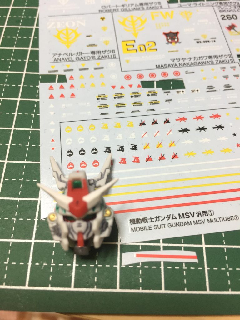 追記:二本角にラインデカール貼ってみました！