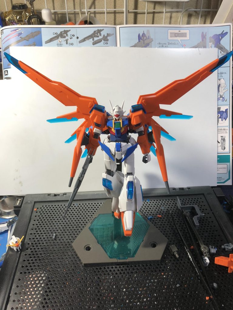 羽を広げた場合に違和感がないか確認中