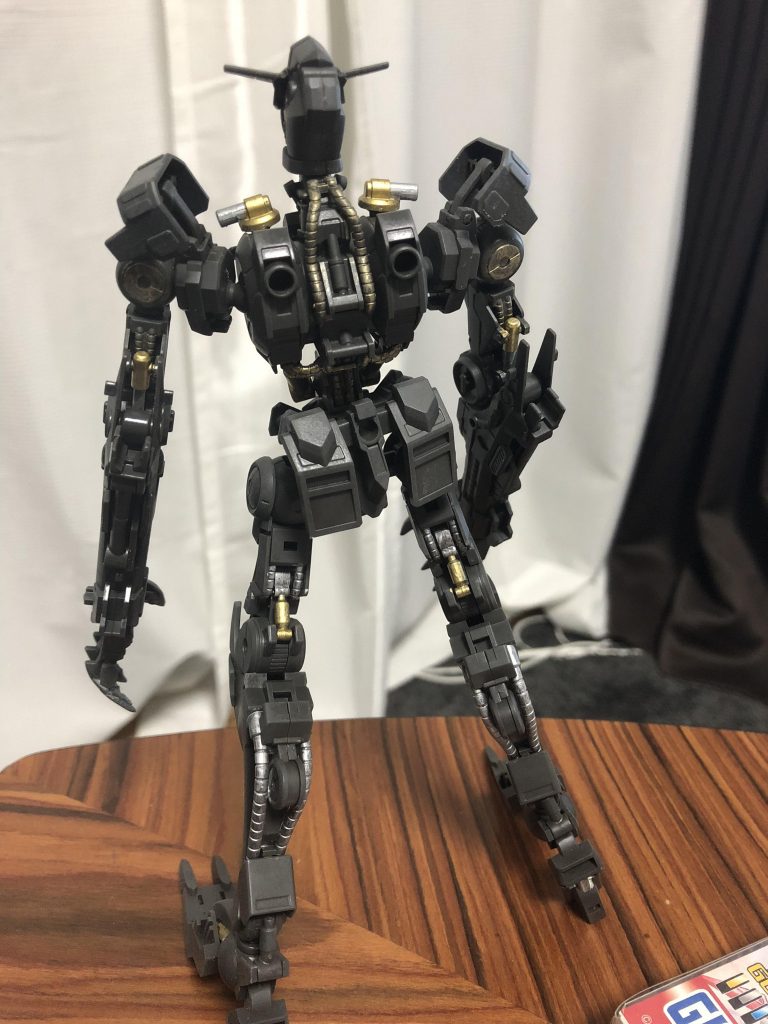 フルメカニクスのフレーム完成！
かっこいいですねー！
ここで、部分塗装と一度つや消ししてます