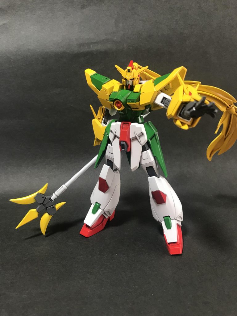 オリジナルの武器として、中国代表なので三国志の呂布みたいに方天戟(ホウテンゲキ)を作ってみました。