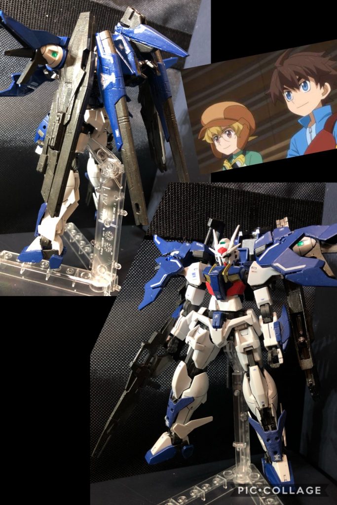 ユッキー「おーい、リッ君!」
リク「ユッキー!」
ユッキー「コーイチさんにGUNDAM BASEへリッ君と来てって言われたんだけど、何の用だろ?」
リク「わからないけど、行ってみよう!」
リク「コーイチさん!来ました。」
ユッキー「用事って何ですか?」
コーイチ「やあ。わざわざすまないね。ちょっと友達の知り合いの親戚に頼まれてさ。」
ユッキー「.....それってもう、他人って事じゃ...?」
oyz「キミがビルドダイバーズのリク君だね?それとユッキー君。初にお目にかかるよ。」
リク「あなたは...?」
oyz「はじめまして、リク君。私はoyzという者だ。通りすがりのガンプラ好きだ。覚えおいてくれ。けっしてアヤシイ者では無い。」
ユッキー「(....うわぁ、アヤシイ。何この人、GBNの中じゃないのに、ネオの格好してる。)」
リク「どうして僕の名を?」
oyz「もちろん知っているさ。君はGBNの世界を救った英雄じゃないか。」
ユッキー「(ねえ!リク君!こんなアヤシイ人と話てちゃマズイよ!)」
リク「(そうだね)じゃあ、僕達これで...。」
oyz「リク君!待ちたまえ!コレを見て欲しいのだが...。」
リク「これは...!ダブルオースカイ!」
oyz「もちろん、君のダブルオースカイではないよ。リク君のダブルオースカイを手本に作ったレプリカ....。いわば2号機ってヤツだ。」