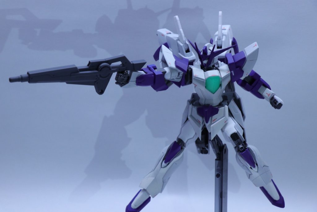 ライフルを構えて