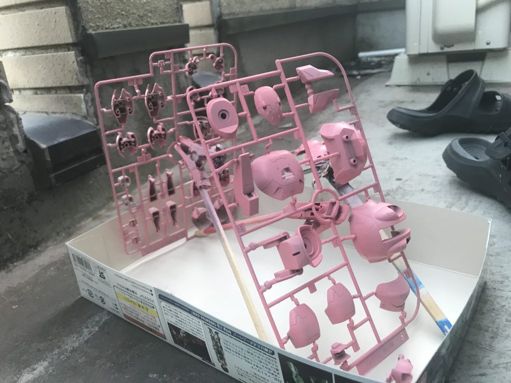 制作過程です。今回はピンクサフを使い明るくしようかなと思いました。