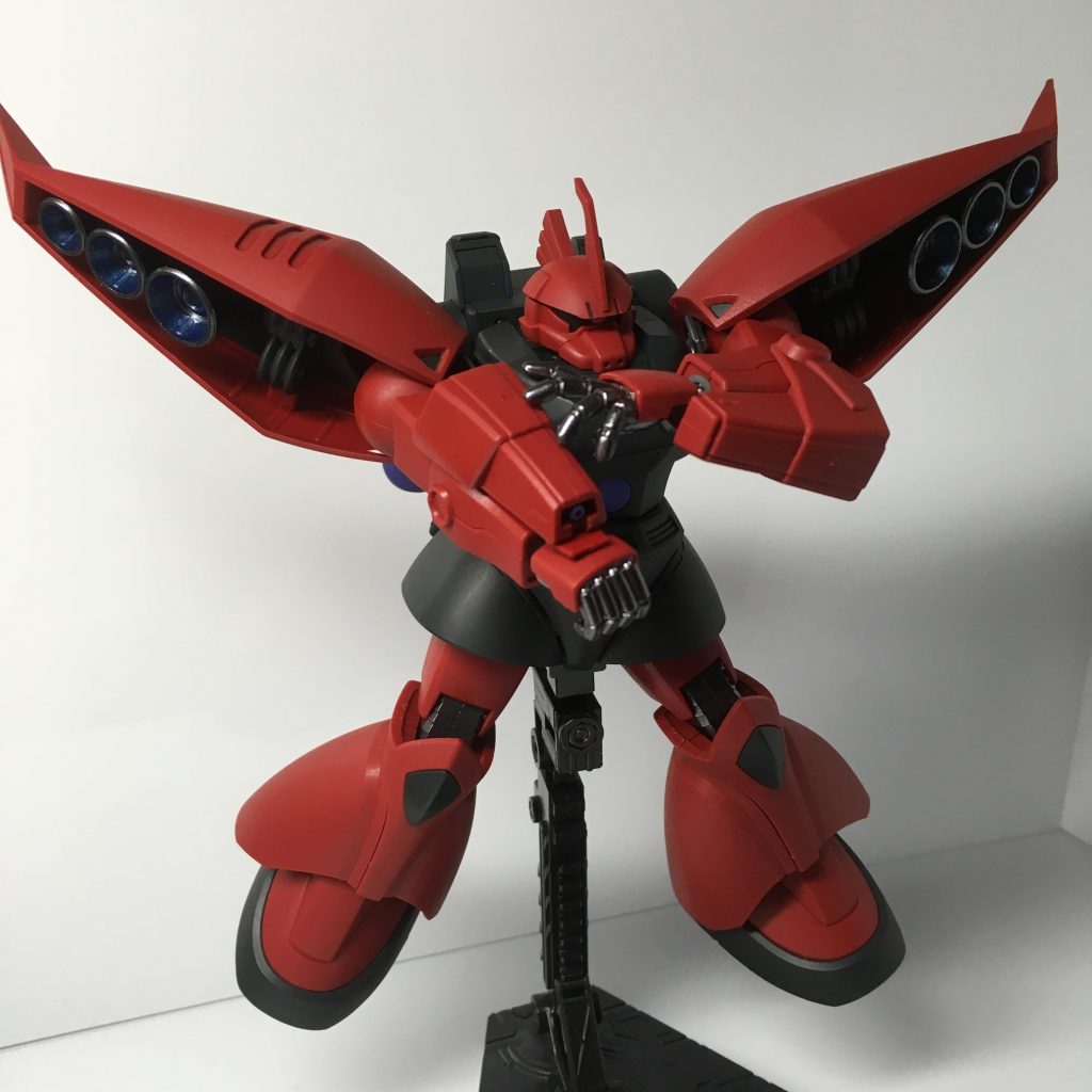 バーニア内部はクリアブルー筆塗りしました!落ち着いた感じに。