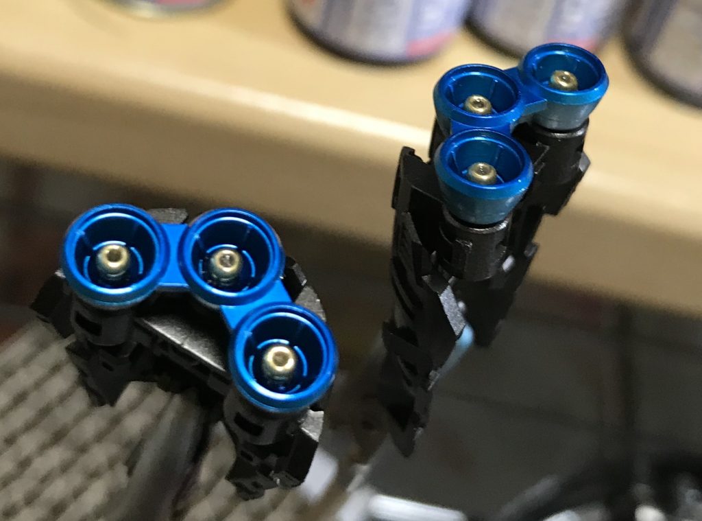 バーニアには100均で買ったビーズを仕込みました。