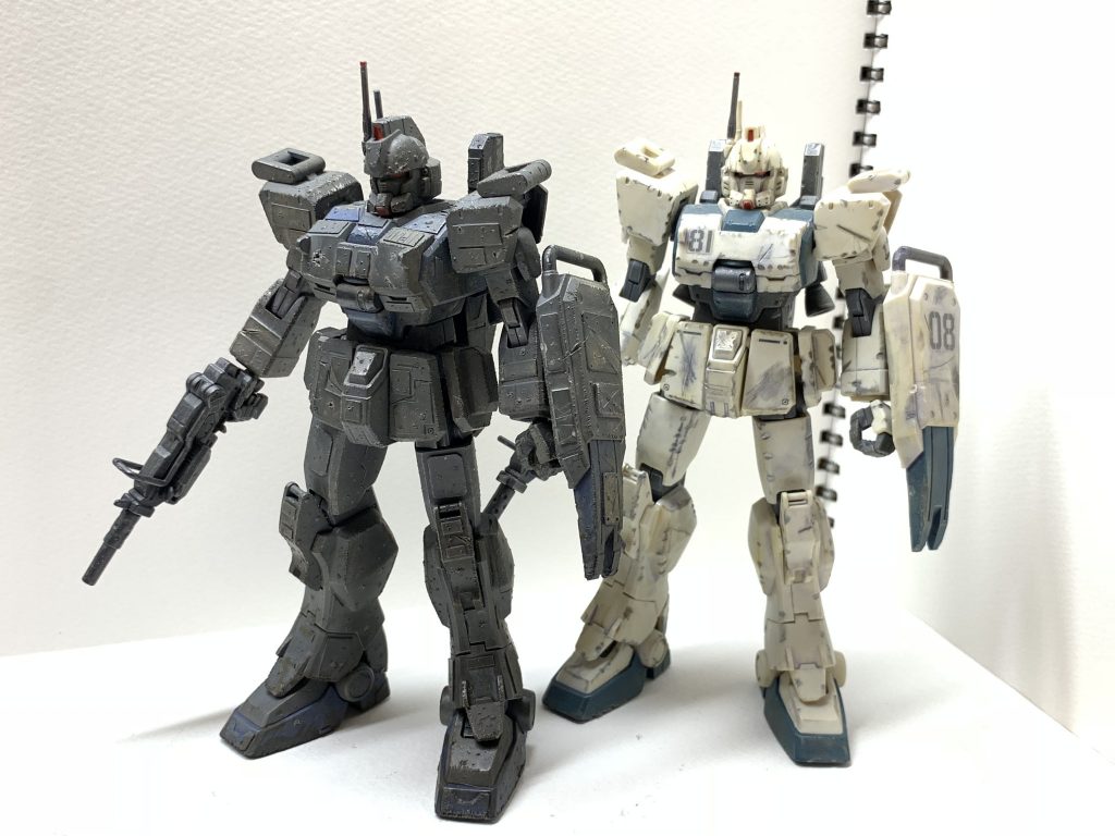 新旧比較。右のものは初めて汚したものです。色味以外にも様々な差異が。成長したね。