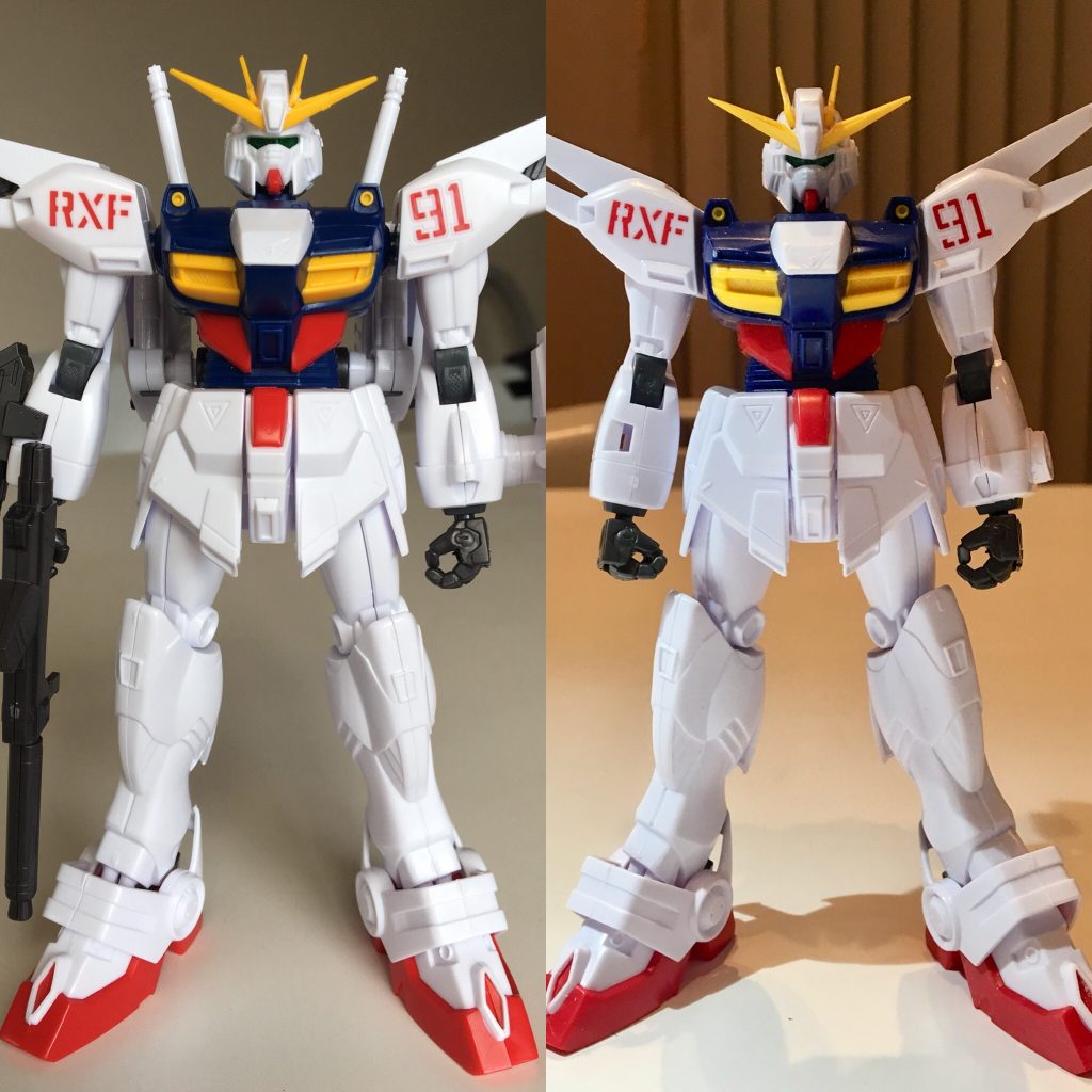 とりあえず、アゴ引き、爪先ハの字開きと、腕を胴体に寄せる改修を。