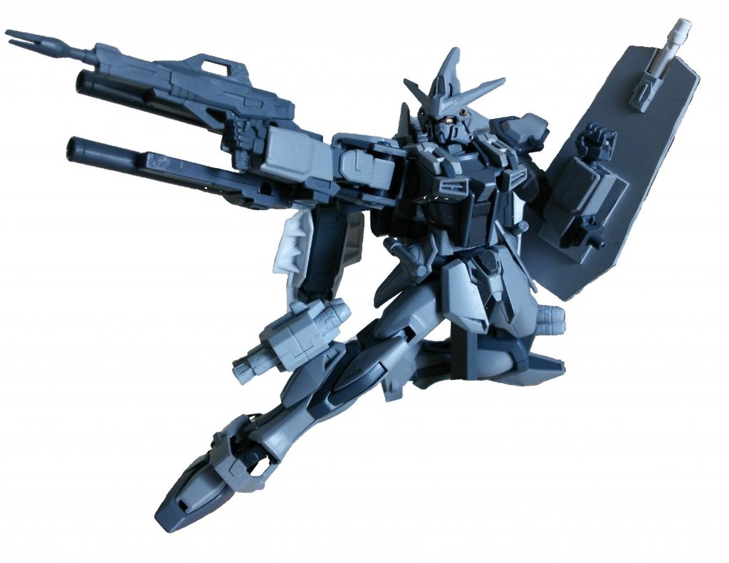 最後は最初の画像の「種ポーズ」的なものを
画像切抜き+スタンドをほとんど消して見栄えをよくしたもので。
こんなポーズが楽々取れるストライクのキットが出るとは
いい時代になったもんですよねえ。
(旧HGストライク系列を見ながら)