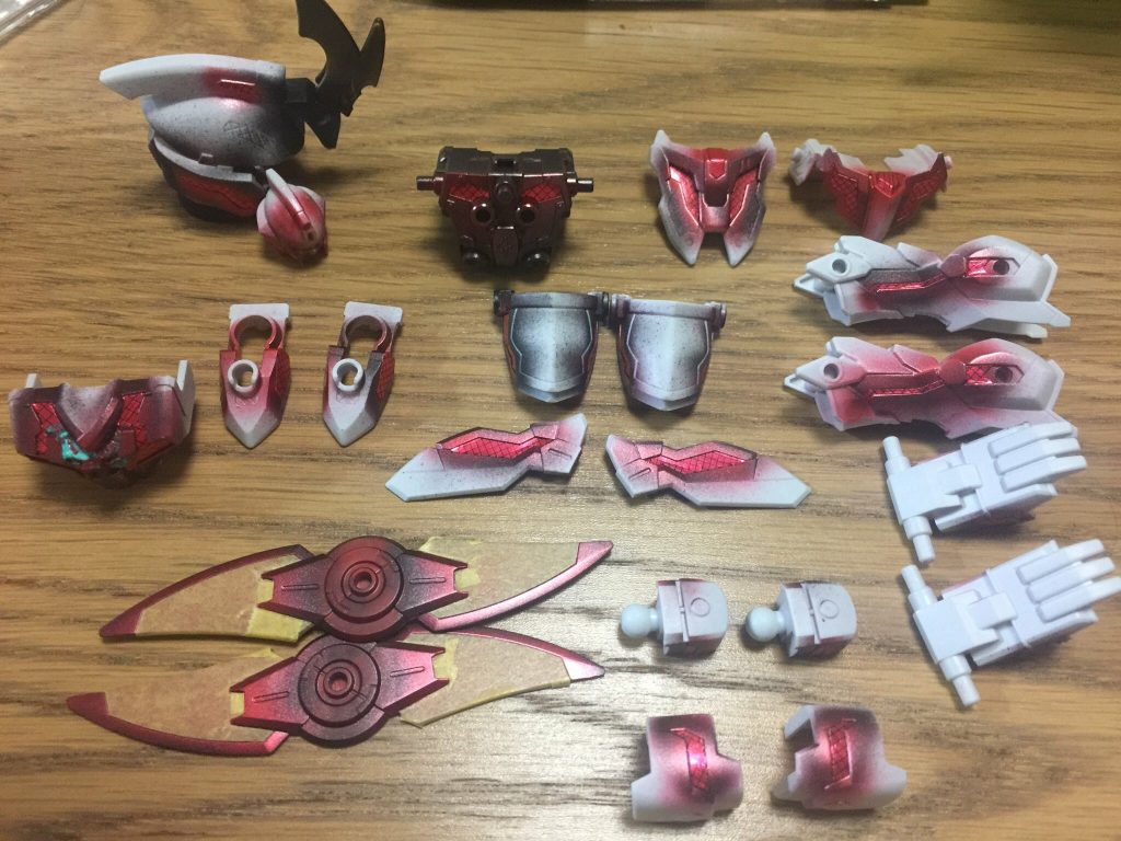 シールない所は渋々マスキングテープで