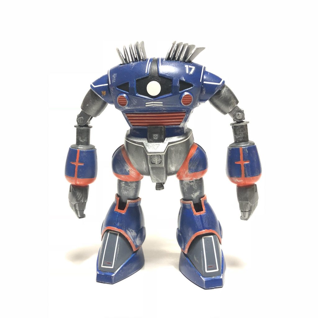 まえ
 
スーパーなで肩
 
腕が伸縮するんですがのびたままに改造

めいいっぱい長くなるようにして腕の構成もかえてみた。