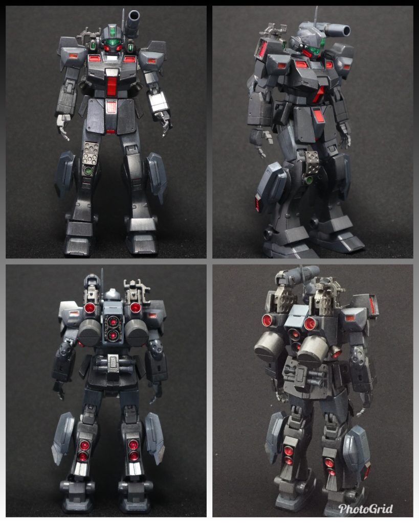 すっぴん。バックパックはジムキャノンⅡから、ビームサーベルラックはネモから移植。