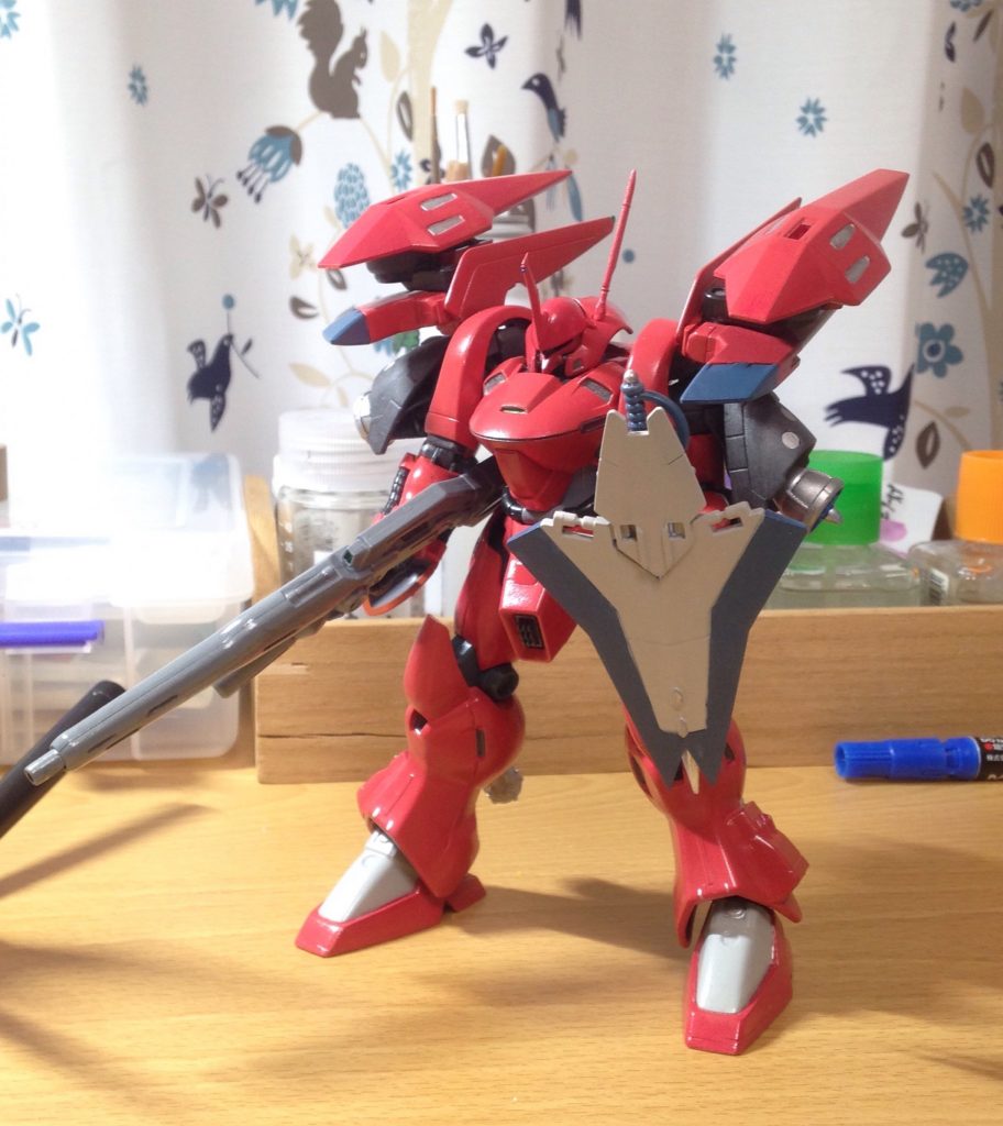 基本塗装が終わった時点です。