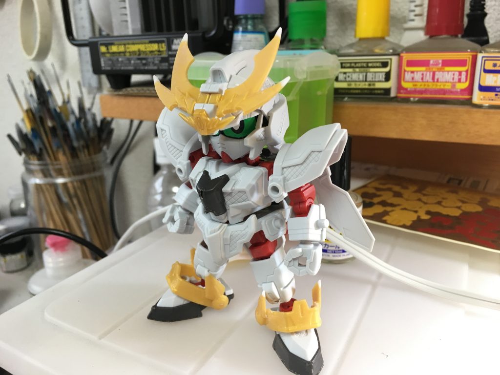 ツノとくるぶしのアーマーと手裏剣を先鋭化させました