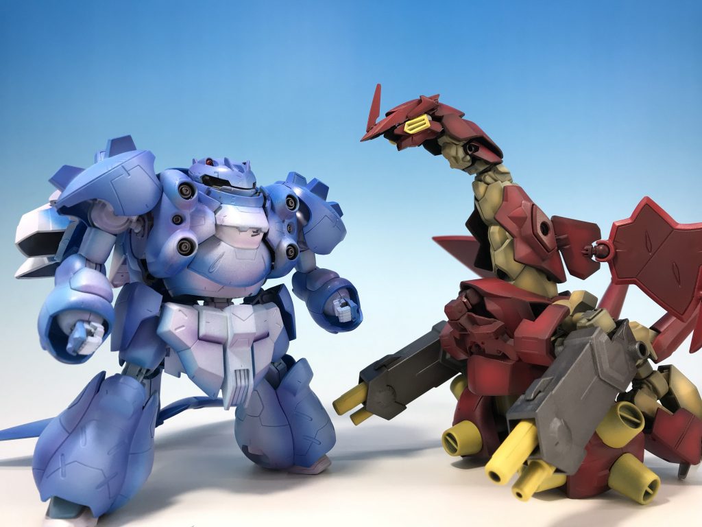 まずは海魔神グシコダラー(左)と天魔神ダナシラリー(右)から。
名前のとおり、それぞれグシオンとダナジンをベースにしています。