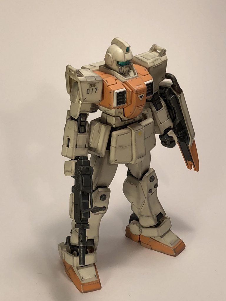 HG陸戦型ジム–3枚目/制作者：デコポン