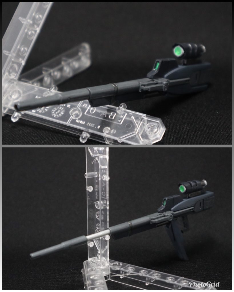 ロングライフル。遠距離狙撃時にバレル延長。プラパイプを仕込んで差し替え無しで伸縮可能。