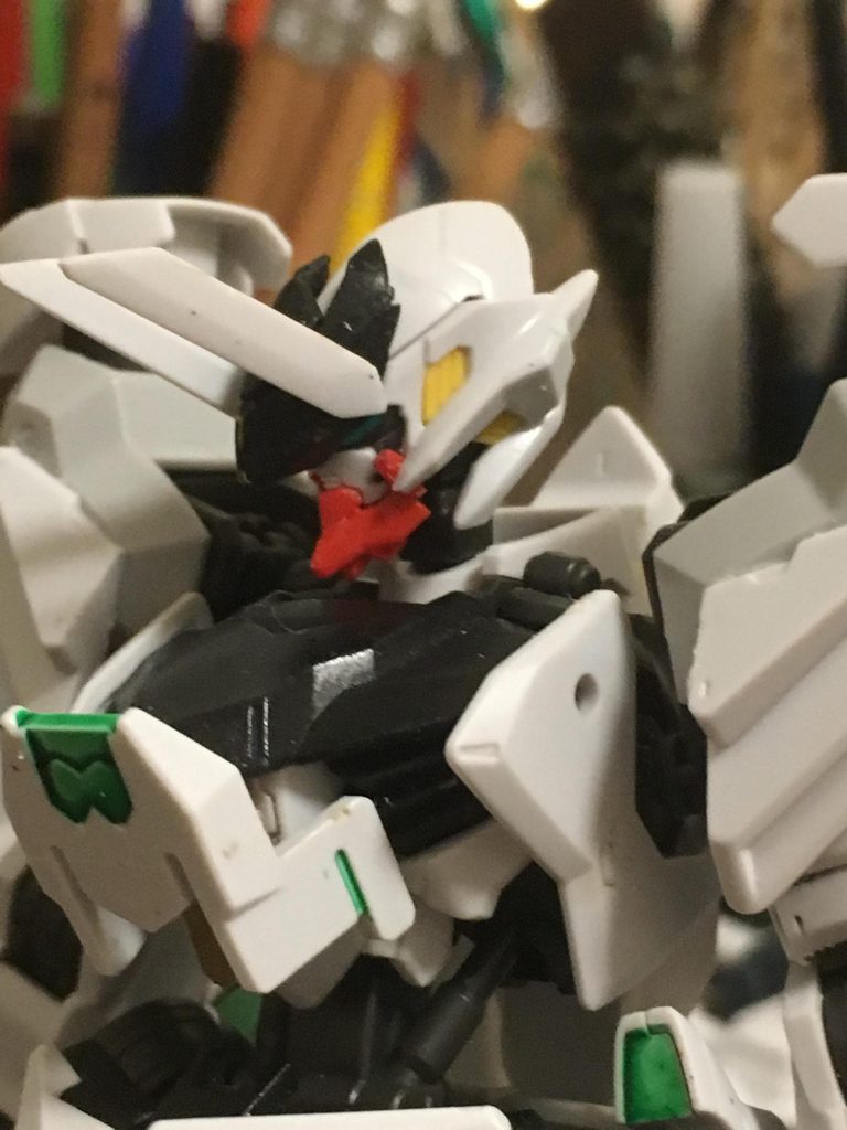 マスクをずらして牙みたいに