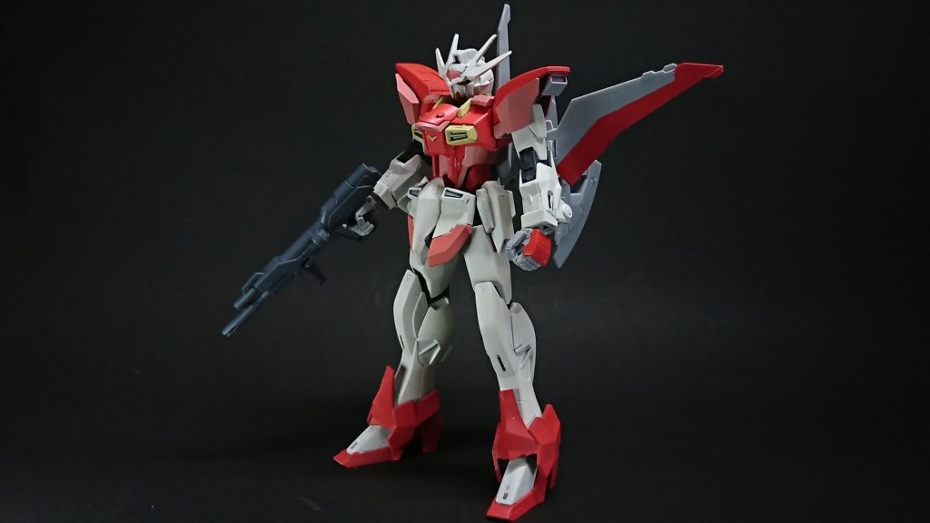 フロントショット
HGBDインパルスランシエをベースに忍パルスやインパルスを中心としたミキシングを施している。
なお通常のインパルスはランシエの余剰パーツを使用している