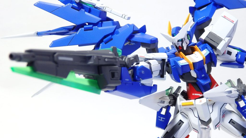 ~ACTION~
 GNソードⅡブラスター/BとGNソードⅡの3門によるビームの同時攻撃により
 ビームの弾幕を生成する。
 この際、ダイバーであるリクのもとにはマルチロックオンシステム画面が表示される。