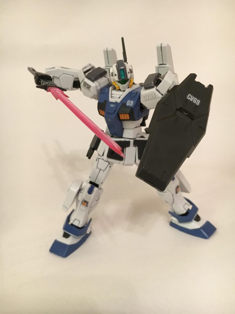 ビームサーベルが様になるポーズが難しいんだ(*_*)