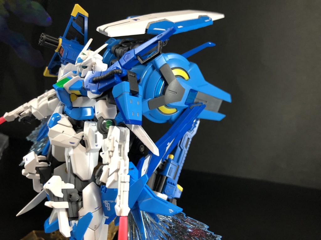 没案ですがGセルフの宇宙用バックパックを装備。重たかったのが理由でやめました。