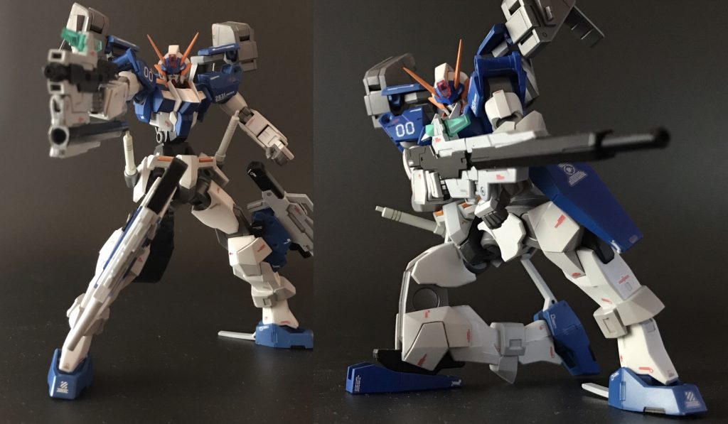 〜通常型と決戦型の違い〜
通常型の武装は主にケルディムの兵装を使ってます
決戦型にはGNビットの代わりにケルディムサーガのGNサブマシンガンをリアアーマーにはMGZZの21連装ミサイルランチャーを装備してます