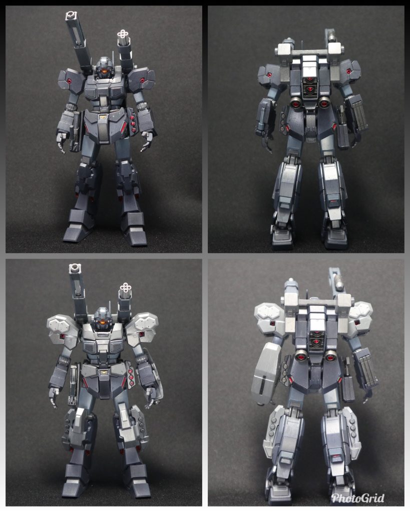 アーマー無しすっぴんとアーマー着