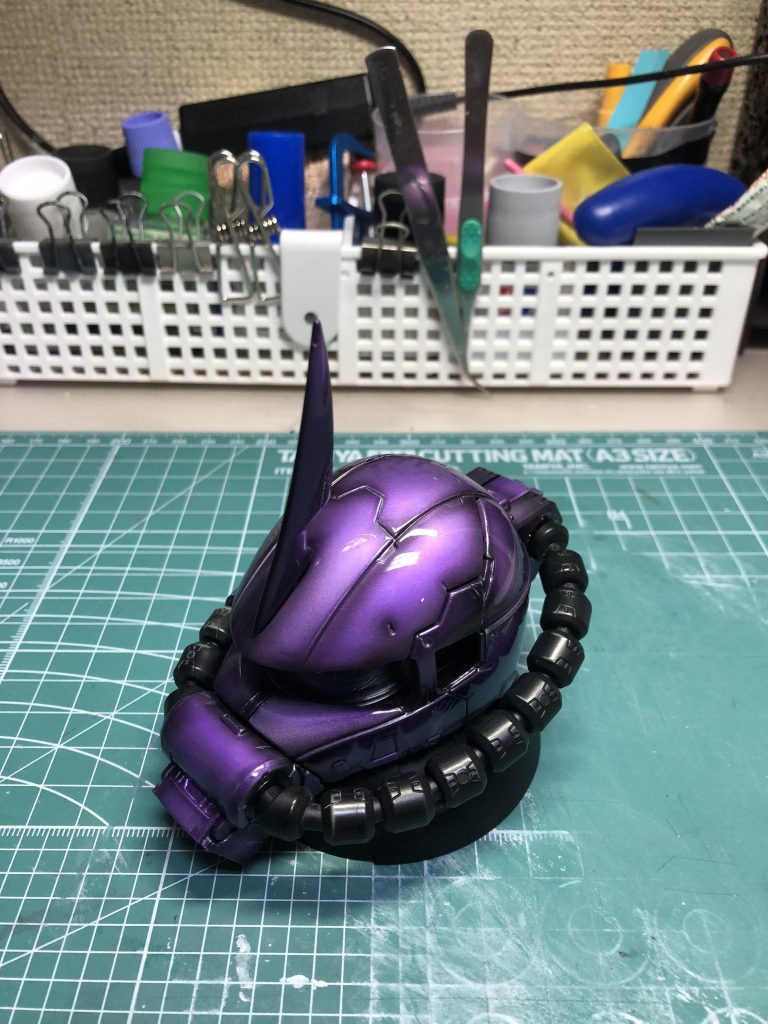 黒立ち上げでクリアー紫、クリアー、研ぎ出し、コンパウンドで磨いてみました！