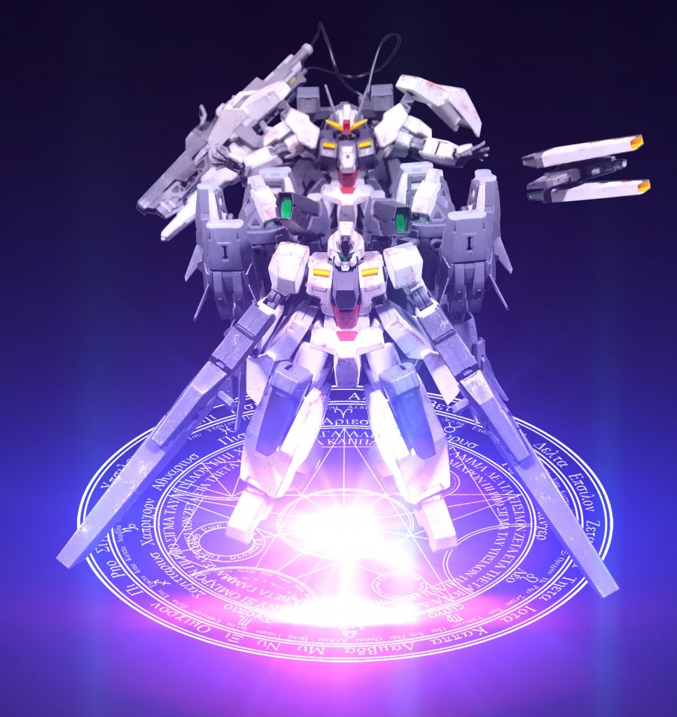 ## [必殺技:ハザール・アフサーナ]
*「来たれ！セラ・ドニアザード！ ハザール・アフサーナ！」*

アミュティスの持つ必殺技。
シェヘラザードの持つアルフ・ライラ・ワ・ライラのような一撃必殺の高出力攻撃ではなく、別にスキャンされた支援機を召喚する召喚系の必殺技である。

GBNにおいて、このタイプの必殺技は騎士ユニコーン等、SDガンダム系に発現する事が多い技であり、リアルタイプMSが持つのは稀である。

この技において召喚されたセラ・ドニアザードは1度の戦闘の間であれば撃破されるまで自律的に戦闘を行う。

技名のハザール・ラフサーナとは「千の物語」を意味し、アルフ・ライラ・ワ・ライラ、つまり「千と一夜物語」の原典の一つとされる書物から名付けられた。