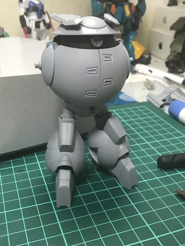 サフの途中。カプル系はこのまん丸なデザインが魅力なので、丁寧に作るよう心がけました