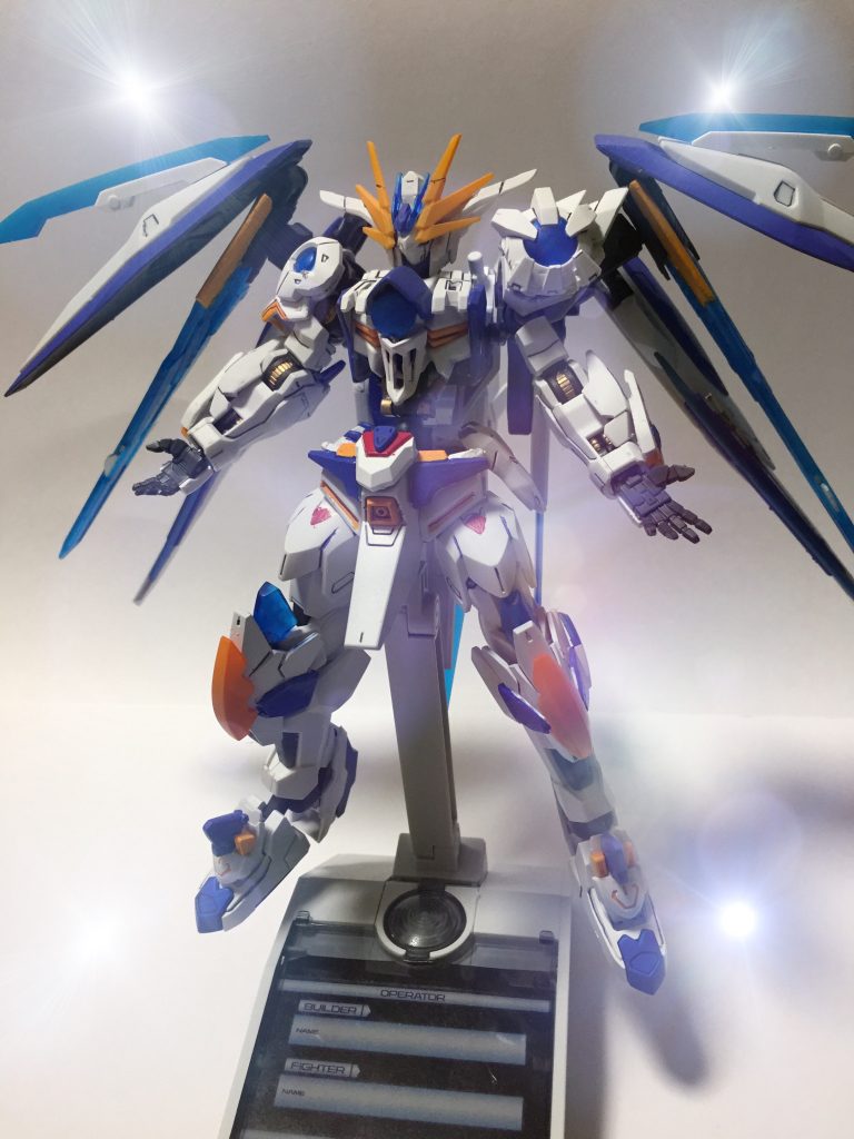 ガンダム·フレームにGNドライブを付けているので、阿頼耶識システムとトランジェントバーストを同時に発動出来る!!!