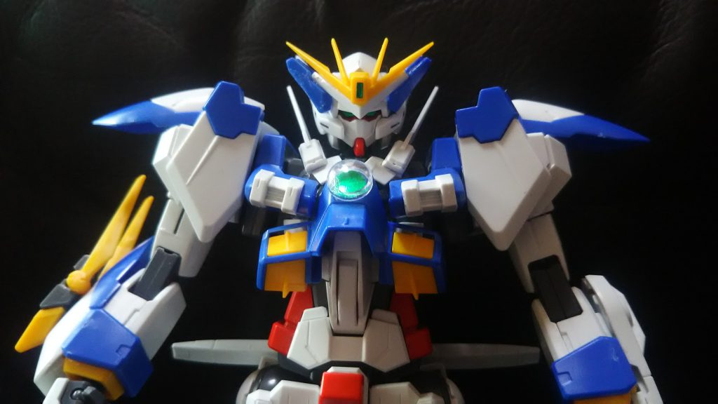 上半身部分はこれでほぼ完成してました！あとはGNドライヴをつけて見た感じです