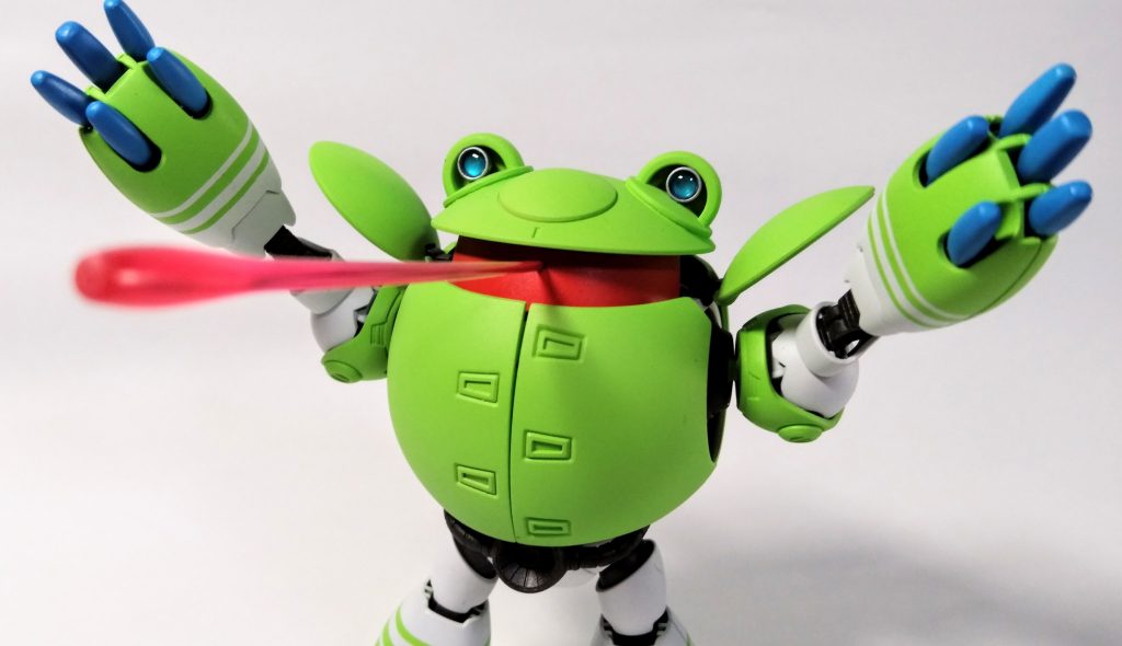 ビームサーベルを舌に見立てみました。