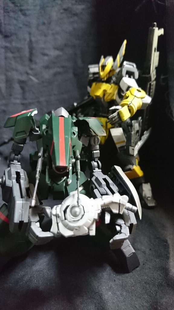 戦闘後、ゲイルはガンダムフレームの胴体を見つけたコックピットには生体反応が感知され回収しコックピット開けると一人の少女が乗っていたが気絶しているため医務室に運ばれたそうだ