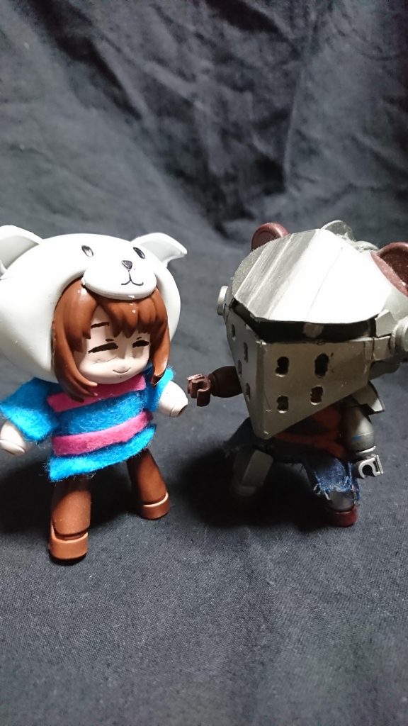 過去作の上級騎士風プチッガイと一緒に撮影、プチッガイ系は今回で二回目ですm(_ _)m