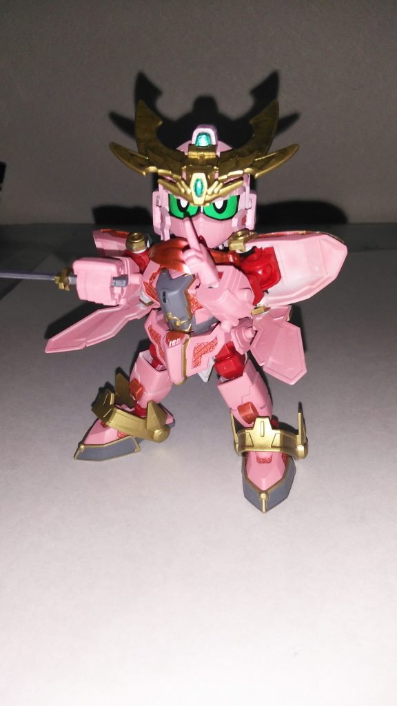 武器も全て塗装しました
手のパーツはニクヌキがあったのでプラバンで埋めました