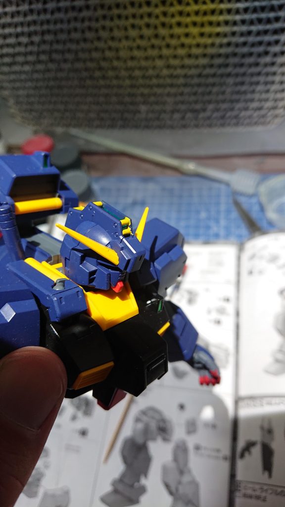 頭の部分での色分けが上手く出来ませんでした。