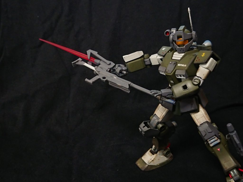 ビームサーベル発振状態
設定的にもパーツとしてもフェダーインライフルを参考、流用してます。