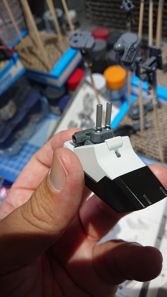 アドバンスドヘイズルでは塗り分けが上手くいかなかった足の部分。